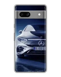 Чехол для Google Pixel 7A с картинкой «Mercedes EQ — будущее»
