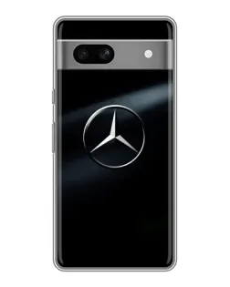 Чехол для Google Pixel 7A с картинкой «Mercedes на металле»