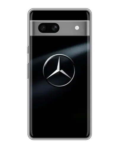 Чехол для Google Pixel 7A с картинкой «Mercedes на металле»
