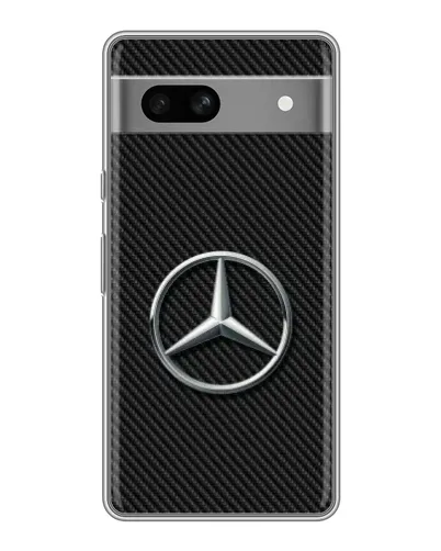Чехол для Google Pixel 7A с картинкой «Карбоновый Mercedes стиль»