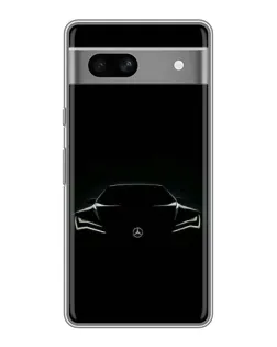 Чохол для Google Pixel 7A з картинкою «Mercedes — силует авто»
