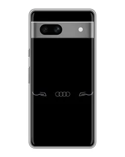 Чехол для Google Pixel 7A с картинкой «Audi — световой подпись»