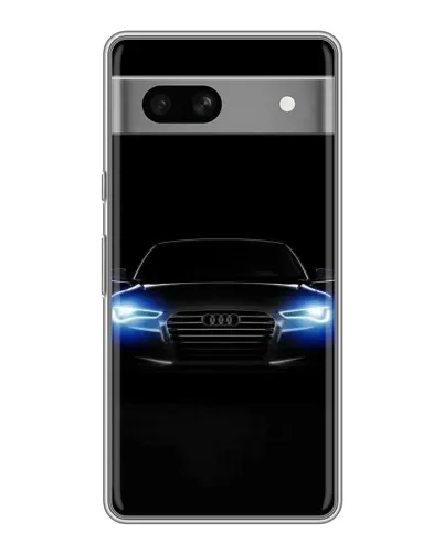 Чехол для Google Pixel 7A с картинкой «Audi в неоне»