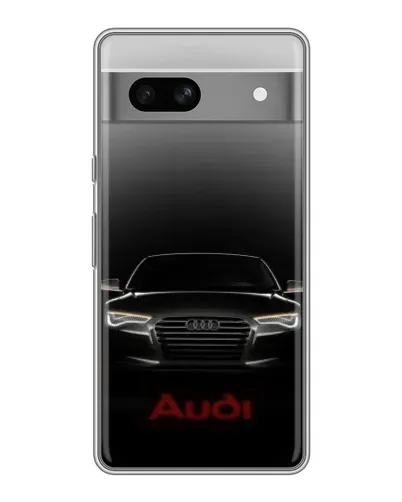 Чехол для Google Pixel 7A с картинкой «Audi — градиентный контур»