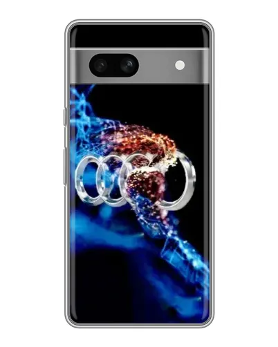 Чехол для Google Pixel 7A с картинкой «Энергия лого Audi»