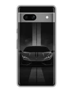Чехол для Google Pixel 7A с картинкой «Lamborghini симметрия дорог»