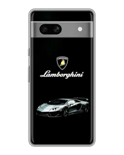 Чехол для Google Pixel 7A с картинкой «Логотип Lamborghini классика»
