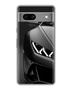 Чехол для Google Pixel 7A с картинкой «Lamborghini фары детализация»