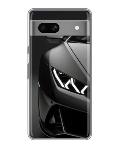 Чехол для Google Pixel 7A с картинкой «Lamborghini фары детализация»