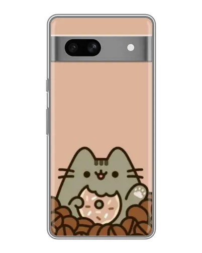 Чехол для Google Pixel 7A с картинкой «Кофейный Пушин»