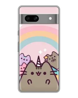 Чехол для Google Pixel 7A с картинкой «Единорог Pusheen»