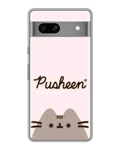 Чехол для Google Pixel 7A с картинкой «Pusheen логотип»