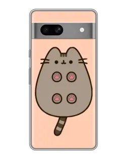 Чехол для Google Pixel 7A с картинкой «Пушин пузиком кверху»