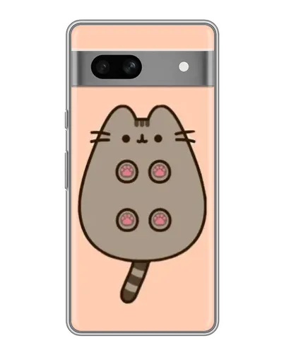 Чехол для Google Pixel 7A с картинкой «Пушин пузиком кверху»