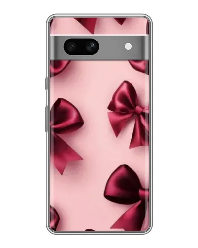 Чехол для Google Pixel 7A с картинкой «Бордовый атлас»