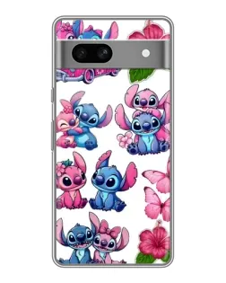 Чохол для Google Pixel 7A з картинкою «Стікери Stitch та Angel»