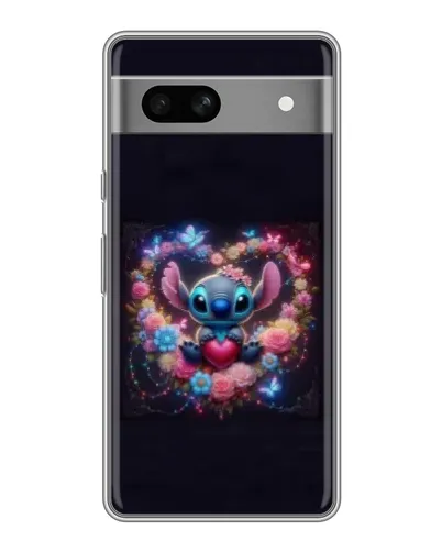 Чохол для Google Pixel 7A з картинкою «Stitch у квітах»