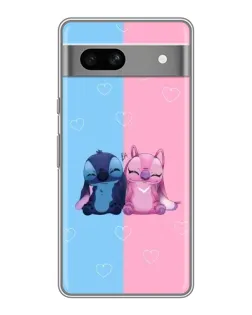 Чохол для Google Pixel 7A з картинкою «Stitch та Angel Love»