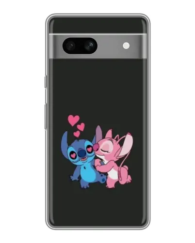Чохол для Google Pixel 7A з картинкою «Анжел цілує Стіча»