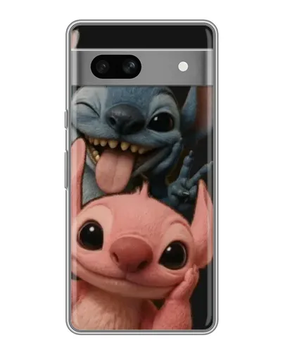 Чохол для Google Pixel 7A з картинкою «Стіч та Ангел»