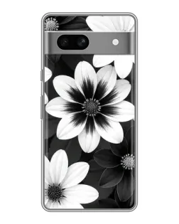 Чехол для Google Pixel 7A с картинкой «Монохромные астры»