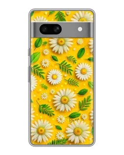Чехол для Google Pixel 7A с картинкой «Ромашковое солнце»