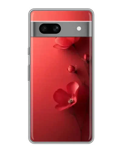 Чехол для Google Pixel 7A с картинкой «Маковые соцветия»