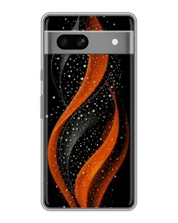 Чехол для Google Pixel 7A с картинкой «Огненная звездная волна»