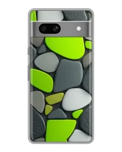 Чехол для Google Pixel 7A с картинкой «Яркая неоновая галька»