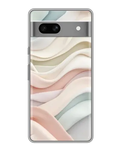 Чехол для Google Pixel 7A с картинкой «Пастельные нежные волны»