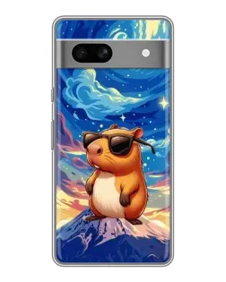 Чехол для Google Pixel 7A с картинкой «Капибара Ван Гога»