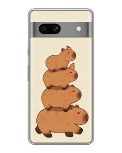 Чехол для Google Pixel 7A с картинкой «Башня из капибар»