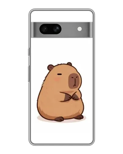 Чехол для Google Pixel 7A с картинкой «Толстенькая капибара»