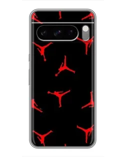 Чехол для Google Pixel 8 Pro с картинкой «Jordan Red Pattern»