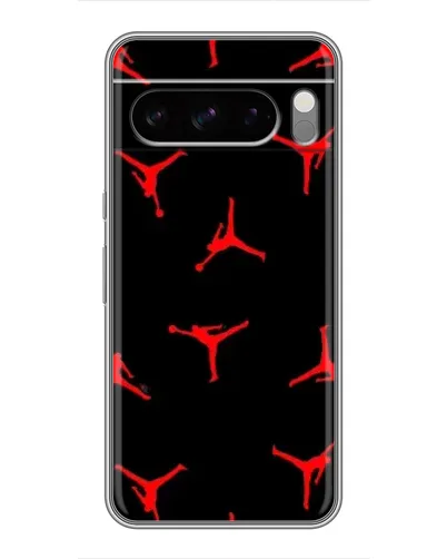 Чехол для Google Pixel 8 Pro с картинкой «Jordan Red Pattern»