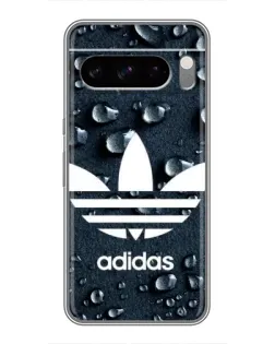 Чехол для Google Pixel 8 Pro с картинкой «Adidas Trefoil Blue»