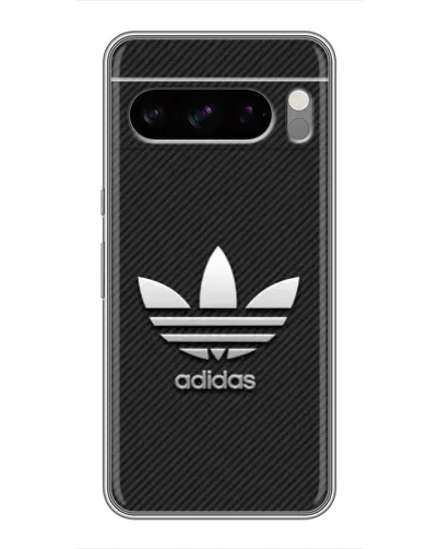 Чехол для Google Pixel 8 Pro с картинкой «Adidas Карбоновая текстура»