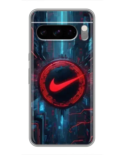 Чехол для Google Pixel 8 Pro с картинкой «Техногенный стиль Nike»