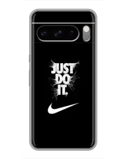 Чехол для Google Pixel 8 Pro с картинкой «Текстовый принт Nike»