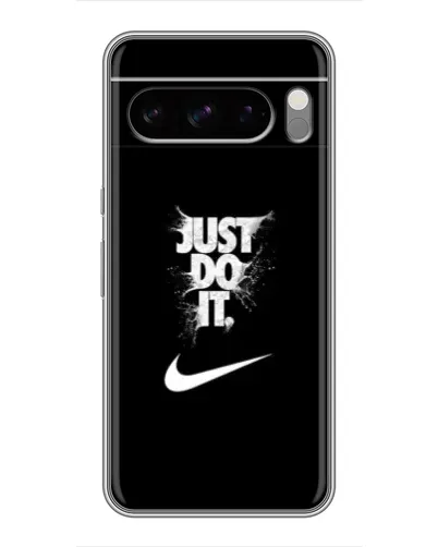 Чехол для Google Pixel 8 Pro с картинкой «Текстовый принт Nike»