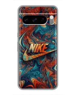 Чехол для Google Pixel 8 Pro с картинкой «Nike в абстракции»
