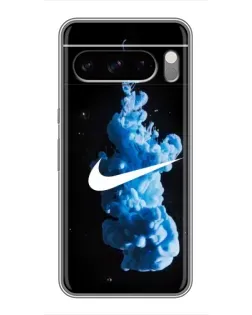 Чехол для Google Pixel 8 Pro с картинкой «Nike и синий дым»