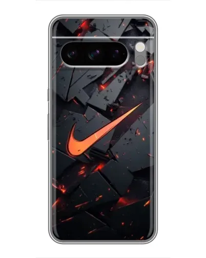 Чехол для Google Pixel 8 Pro с картинкой «Nike — эффект разломов»