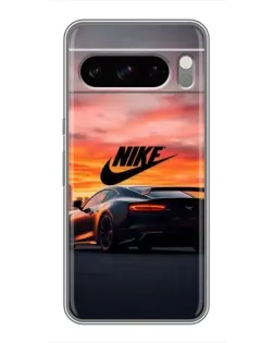 Чехол для Google Pixel 8 Pro с картинкой «Nike и суперкар»