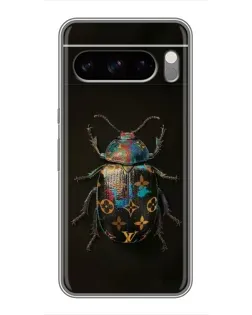 Чехол для Google Pixel 8 Pro с картинкой «LV — мраморный принт»