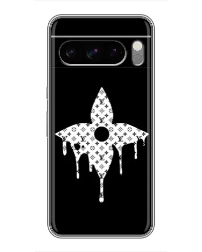 Чехол для Google Pixel 8 Pro с картинкой «Цветочная монограмма»