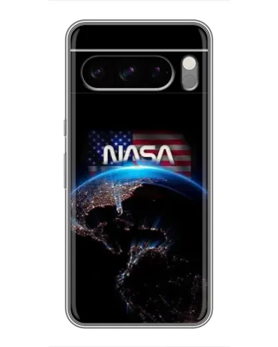 Чехол для Google Pixel 8 Pro с картинкой «Земля из космоса NASA»