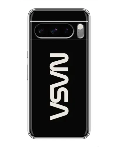 Чехол для Google Pixel 8 Pro с картинкой «NASA — вертикальный логотип»