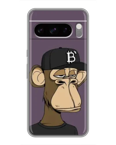 Чехол для Google Pixel 8 Pro с картинкой «Bored Ape в кепке»