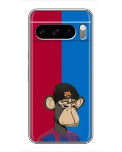 Чехол для Google Pixel 8 Pro с картинкой «Bored Ape — фанат Барсы»